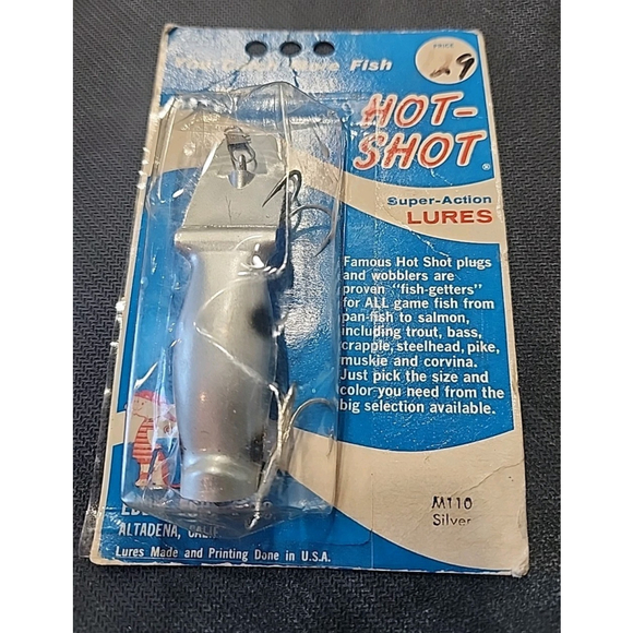 Eddie pope Other - Vintage Eddie Pope Hot Shot M110 Silver Fishing Lure